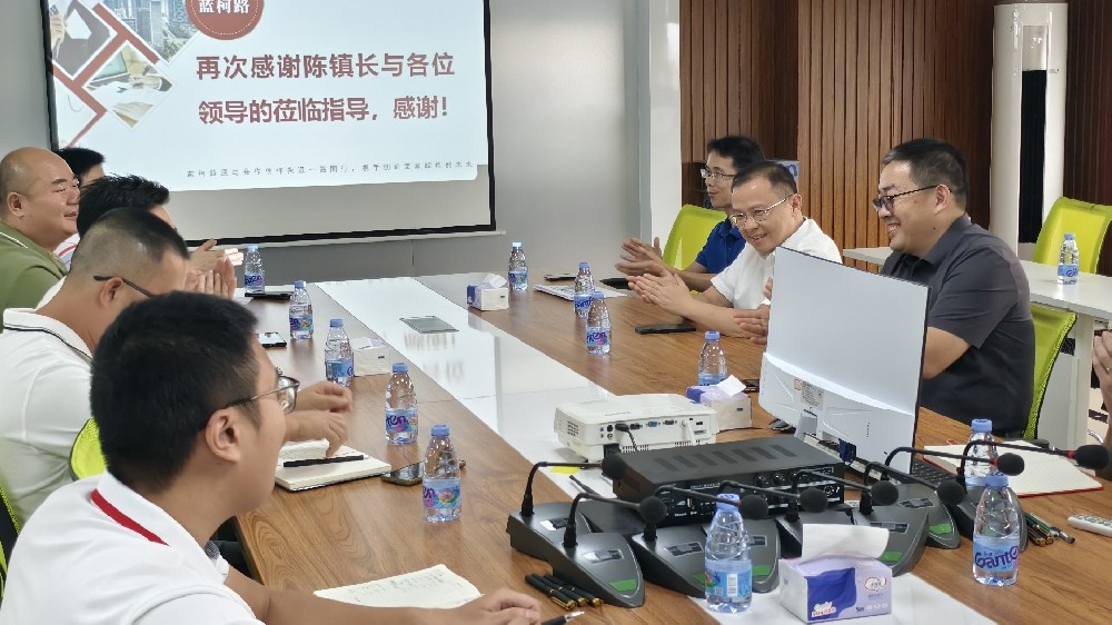 心系企业，情暖蓝柯路——陈镇长及镇领导团队亲临指导，共绘发展蓝图
